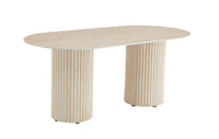 Table Ă Manger KEYSHA â ĂlĂ©gance naturelle en travertin