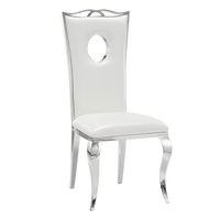Lot de Chaises baroque ROYAL Chrome Simili