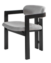 4 CHAISES AVEC ACCOUDOIRS ATLANTIS – Gris & BOIS Noir