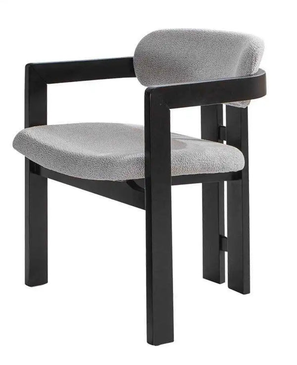 4 CHAISES AVEC ACCOUDOIRS ATLANTIS – Gris & BOIS Noir