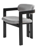 4 CHAISES AVEC ACCOUDOIRS ATLANTIS – Gris & BOIS Noir