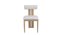 Lot de 4 chaises TIFFANY – Pied effet bois, velours beige