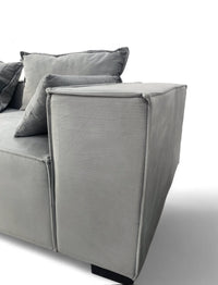 CANAPÉ STELLA MODULABLE 3+1 — Velours Doux & Confort Absolu