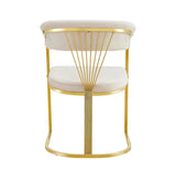 🍽️ Ensemble Table MANON pied Gold + 4 chaises BRITTANY