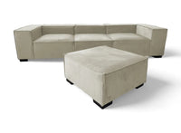 CANAPÉ STELLA MODULABLE 3+1 — Velours Doux & Confort Absolu