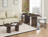 Lot de 4 ou 6 chaises NAIA – Pied métal noir, assise tweed cappuccino