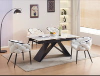 Ensemble Table repas extensible GARCIA + 4 Chaises BALLON
