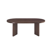Table basse noyer & plateau céramique travertin mat – 120x60x45 cm - Destock linge