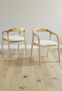 CHAISE CARLYON – BOIS DE CHÊNE & VELOURS par 2