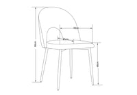 ENSEMBLE TABLE À MANGER ROXY – 160x90cm + 6 chaises