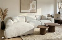 Canapé d’angle XXL Cloud 300x177 cm – Confort moelleux style nuage – 5 à 6 places - Destock linge