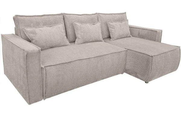 Canapé d'angle réversible velours côtelé - Destock linge