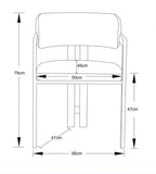 Ensemble Table à Manger Ronde BAIETAA 120 cm & 4 ou 6 Chaises MELLOW – Travertin & Sable
