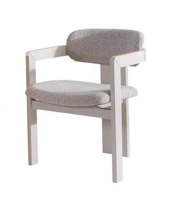 4 CHAISES AVEC ACCOUDOIRS ATLANTIS – Beige & BOIS blanc