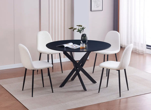 Table de repas ronde + 4 chaises offertes 🎁