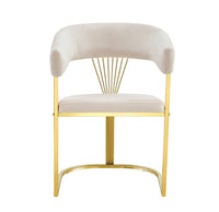 🍽️ Ensemble Table MANON pied Gold + 4 chaises BRITTANY