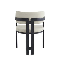 Ensemble Table à Manger Ronde BAIETAA 120 cm & 4 ou 6 Chaises MELLOW – Travertin & Sable