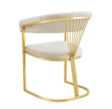 🍽️ Ensemble Table MANON pied Gold + 4 chaises BRITTANY
