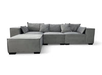 CANAPÉ STELLA MODULABLE 3+1 — Velours Doux & Confort Absolu