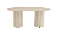 Table à Manger KEYSHA – Élégance naturelle en travertin