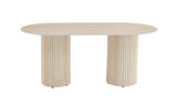 Table à Manger KEYSHA – Élégance naturelle en travertin