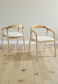 CHAISE CARLYON – BOIS DE CHÊNE & VELOURS par 2