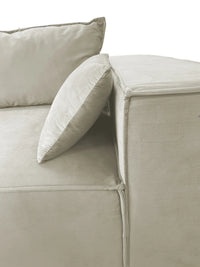 CANAPÉ STELLA MODULABLE 3+1 — Velours Doux & Confort Absolu