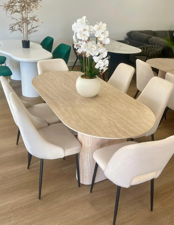 ENSEMBLE TABLE À MANGER ROXY – 160x90cm + 6 chaises