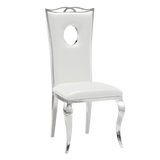 Lot de Chaises baroque ROYAL Chrome Simili