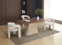Lot de 4 chaises MAESTRO velours beige – Design moderne & confort - Destock linge