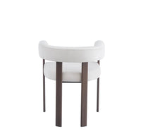 Lot de 4 chaises VAIANA velours beige – Pied effet noyer & design élégant - Destock linge