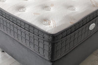 🛏️ Lit Coffre AZBA – Velours Gris anthracite + Matelas 30 cm à ressorts