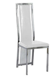 Lot de chaises Dana simili cuir contour chromé