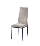 Lot de chaises TOLIA métal noir velours