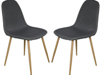 4 Chaises Velber gris - Destock linge