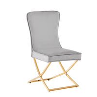 Chaises design capitonné par 2 gamme doré - Destock linge