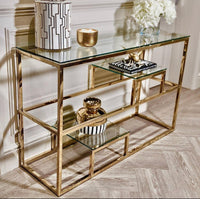 Console Transparent gold - Destock linge