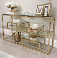 Console Transparent gold - Destock linge