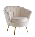 Fauteuil NYMPHEA Beige - Destock linge