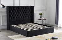 Lits clouté coffre VERSAILLES + matelas 20cm - Destock linge