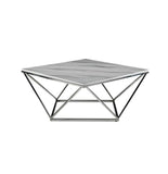 Table basse Lise Gold ou Chrome - Destock linge