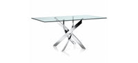 Table de repas + 4 chaises GOLD ou CHROME - Destock linge