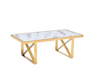 Table de repas LEVAN Gold - Destock linge