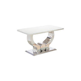 Table repas TROPHEE blanc - Destock linge